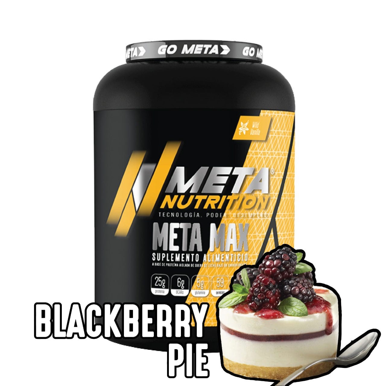 Meta Max- Isolate Whey Protein 59 servicios, 4lb